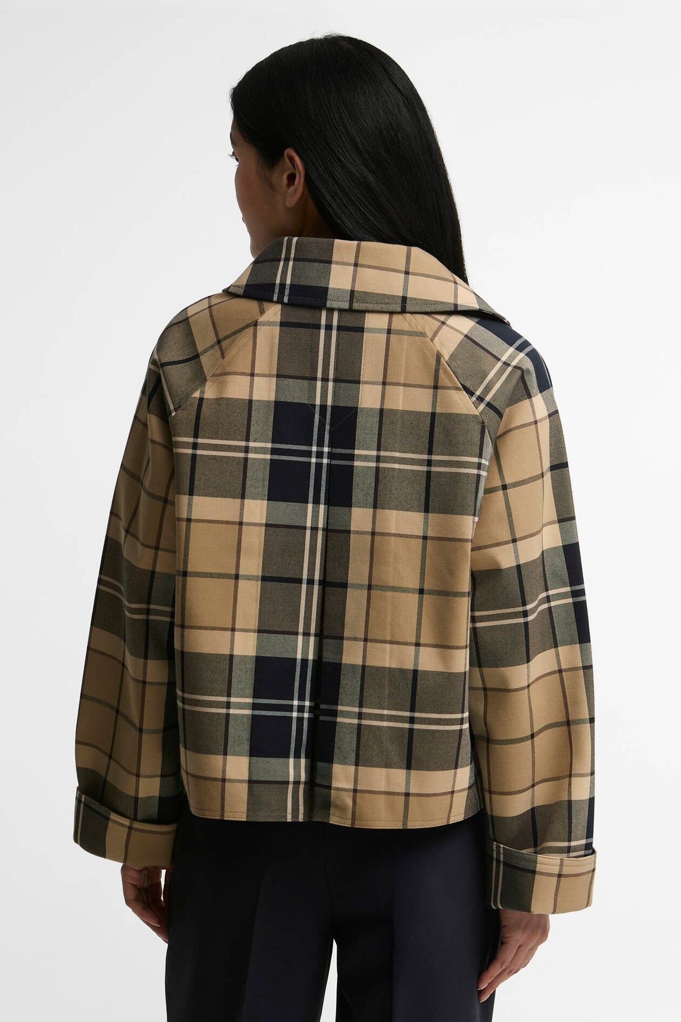 Delilah Checked Showerproof Jacket Birchwood Dress
