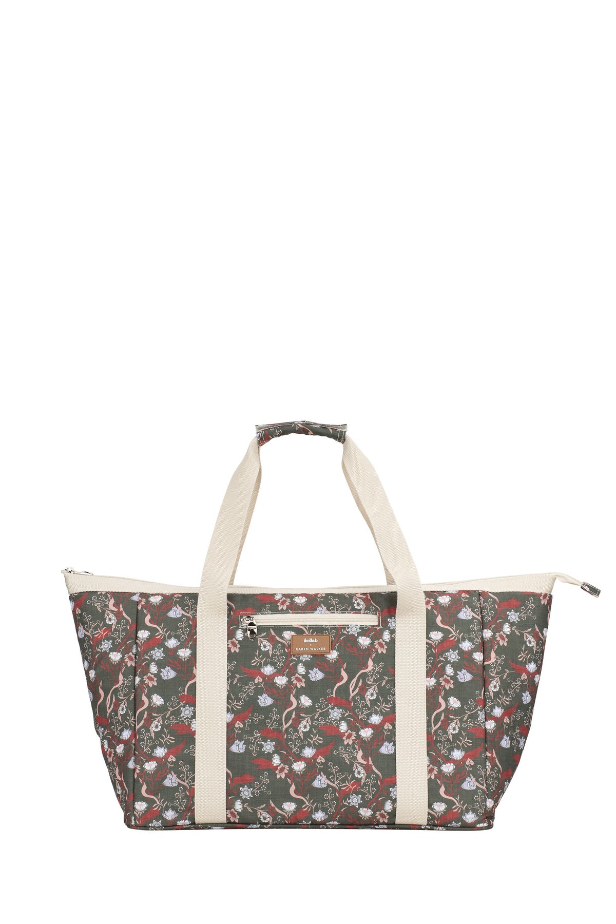 Tote Bag Whimsy Floral Olive Multi