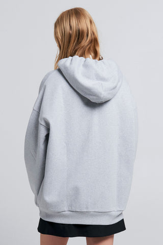 Oversized Hoodie Grey Marle
