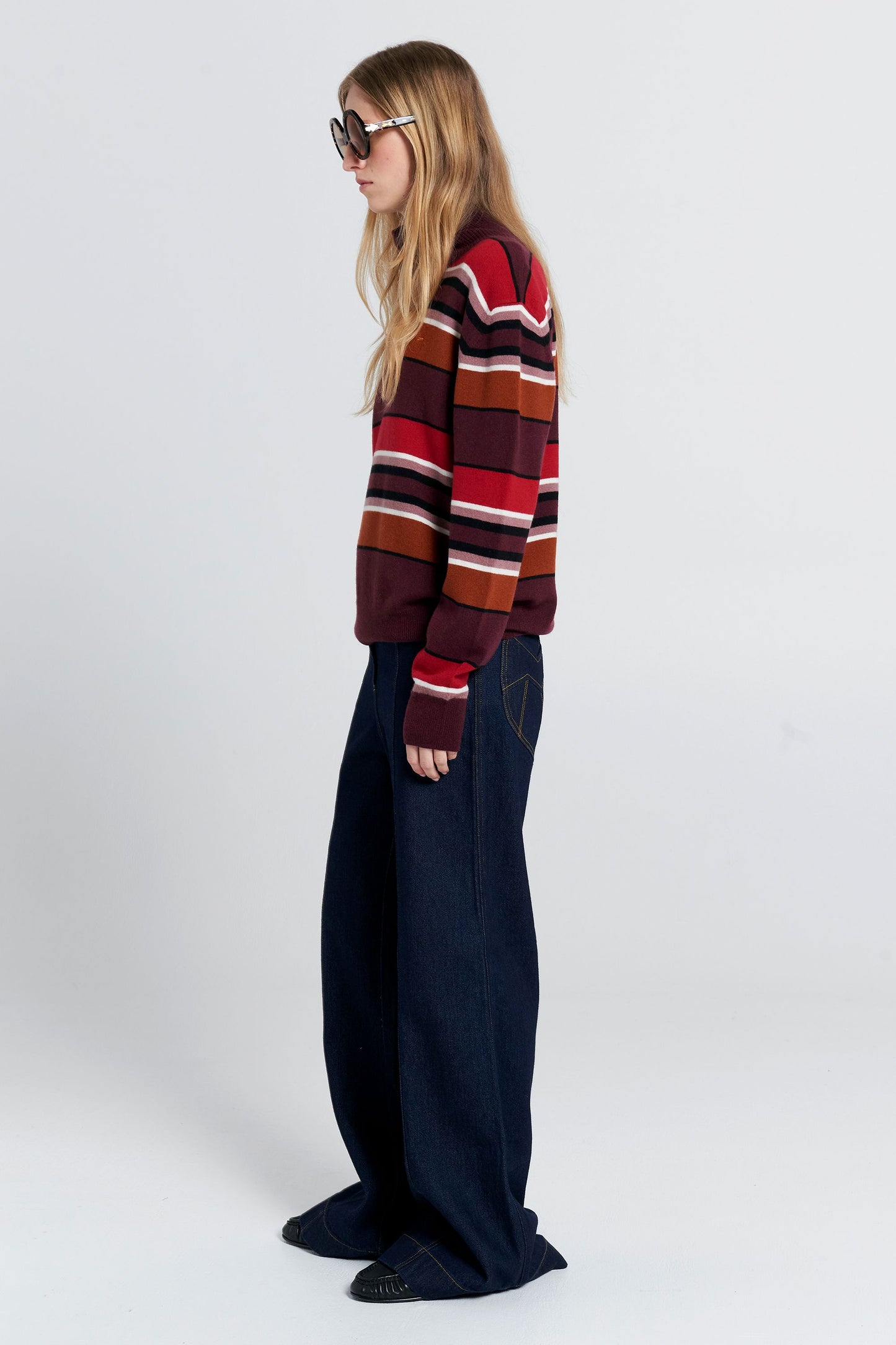 Margot Sweater Poppy Stripe
