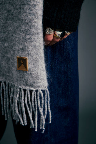 Willow Scarf Grey Marle