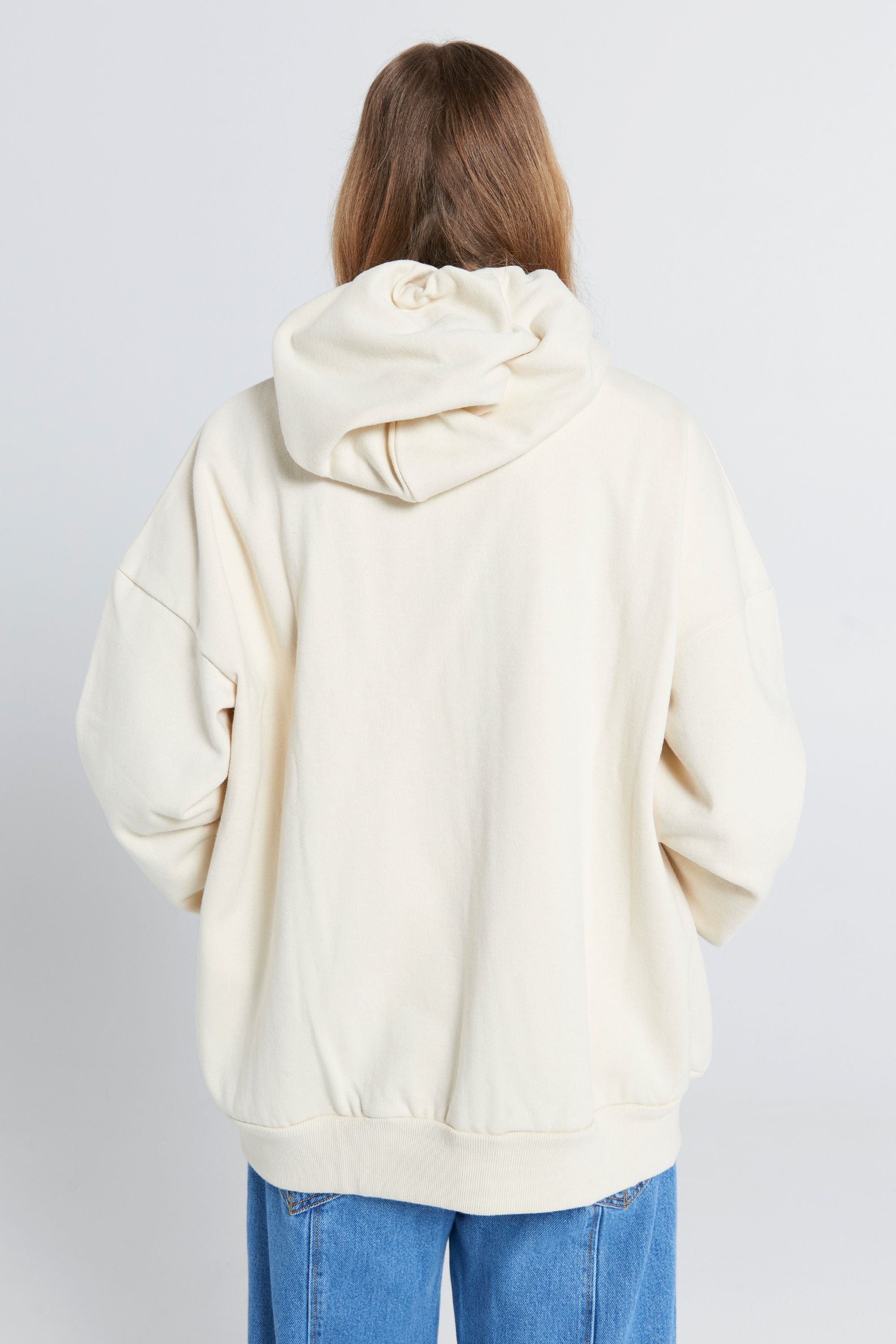 パーカー argue COTTON RYOCELLWIDE SOFTFOODIE ECRU Oversized Hoodie Ecru – Karen Walker