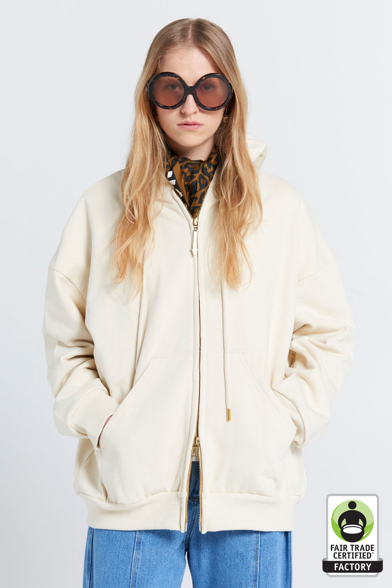 Oversized Hoodie Ecru