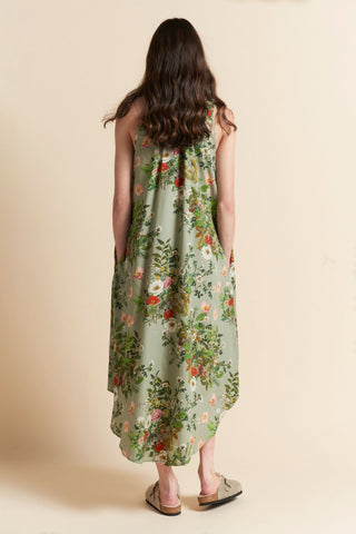 Love Letters Panel Front Nightie Sage