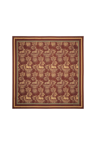 Unicorn Classic Silk Scarf Chocolate Multi