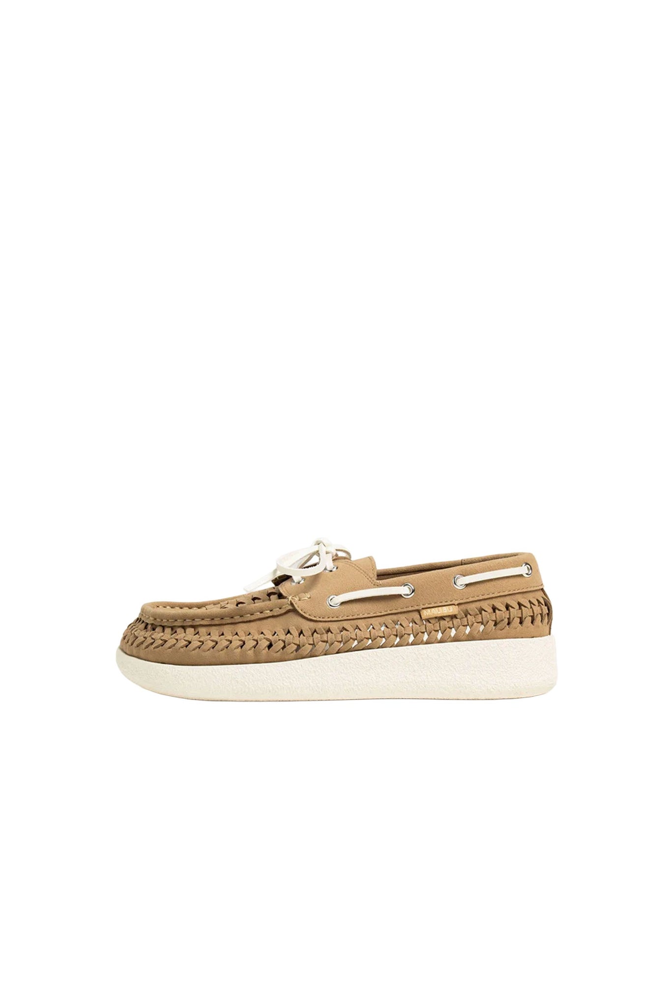 Skipper Boat Shoe Taupe/Off White