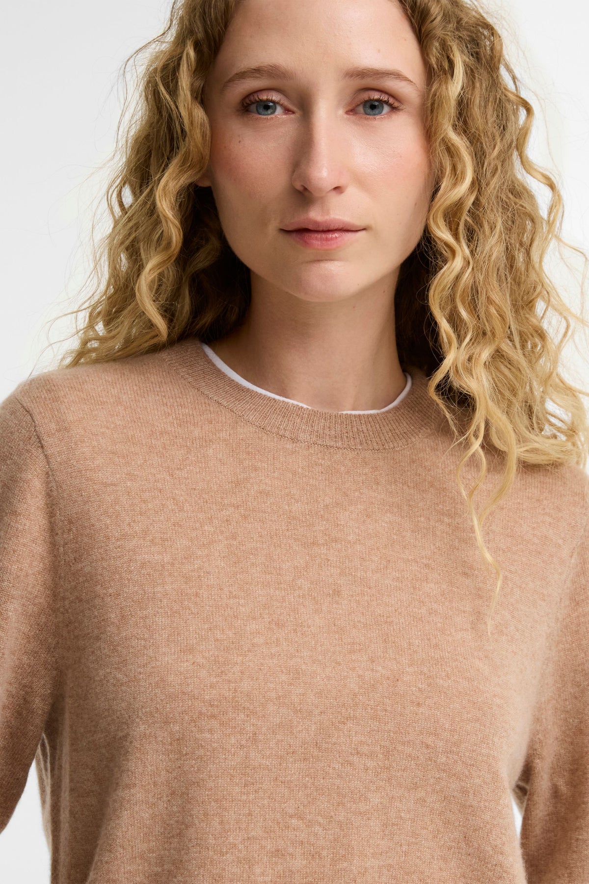 Penwood Cashmere Knitted Jumper Camel
