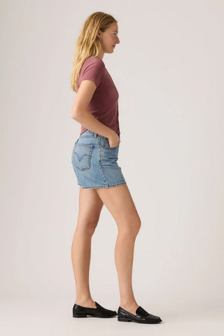 Cinch Mid-Thigh Shorts Lift up Short Medium Indigo