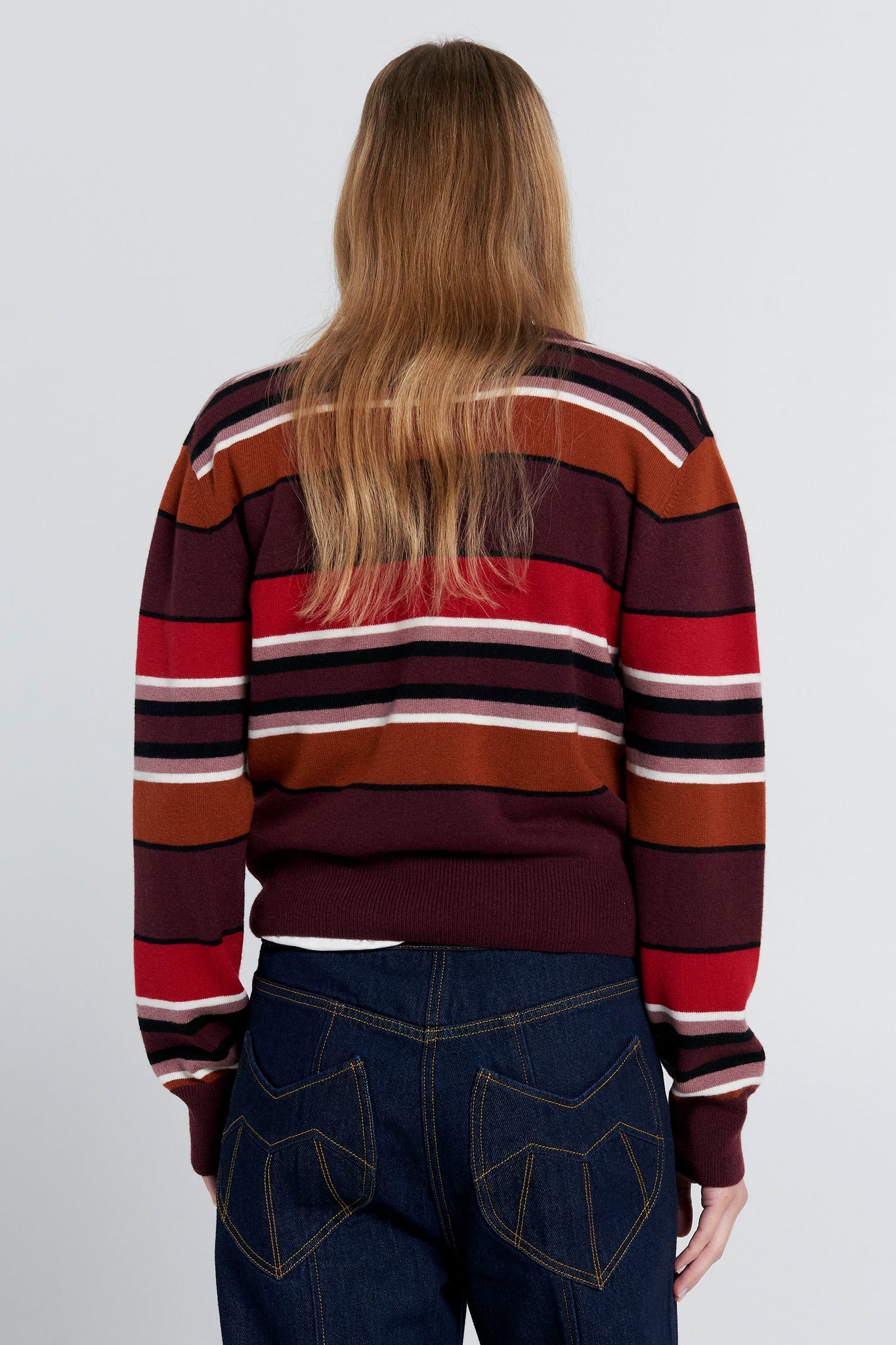 Colette Sweater Poppy Stripe