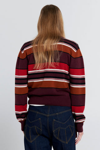 Colette Sweater Poppy Stripe