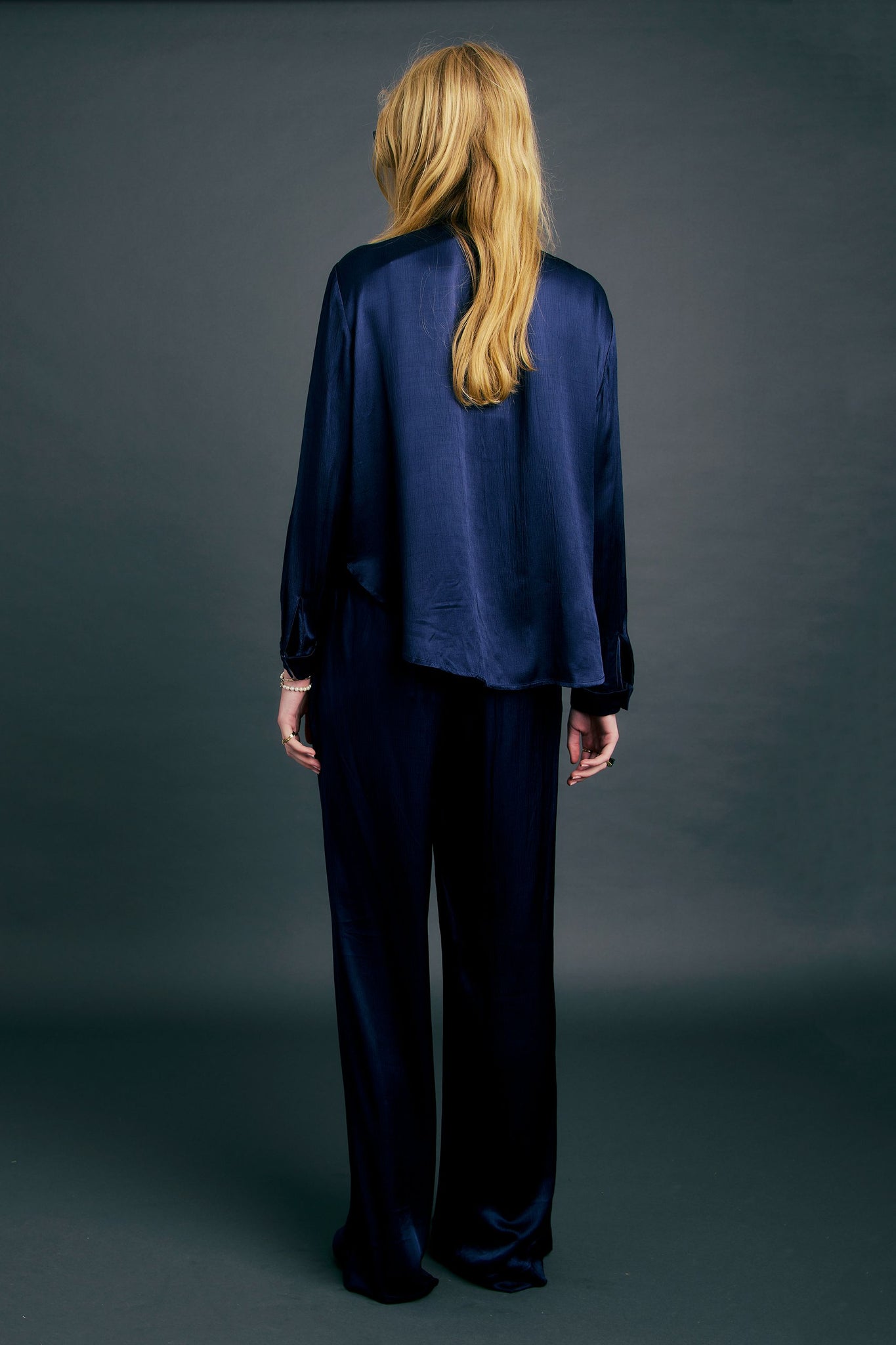 Palazzo Lounge Pants Royal Navy