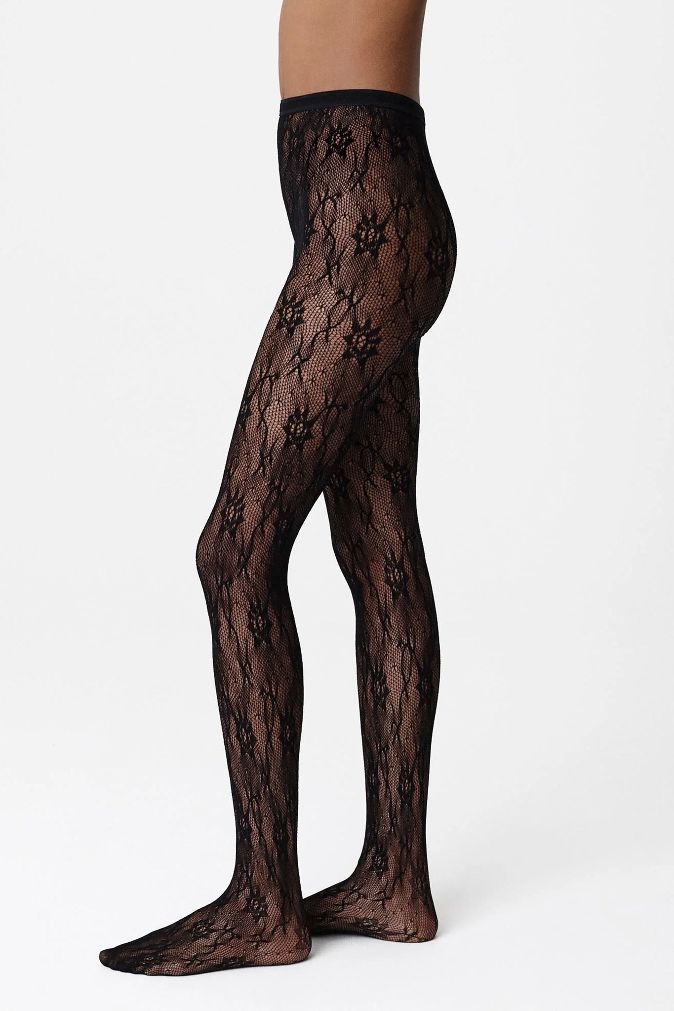 Nova Lace Tights Black