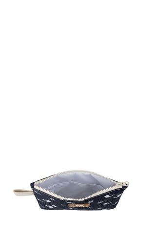 Mini Pouch Floral Whale Navy