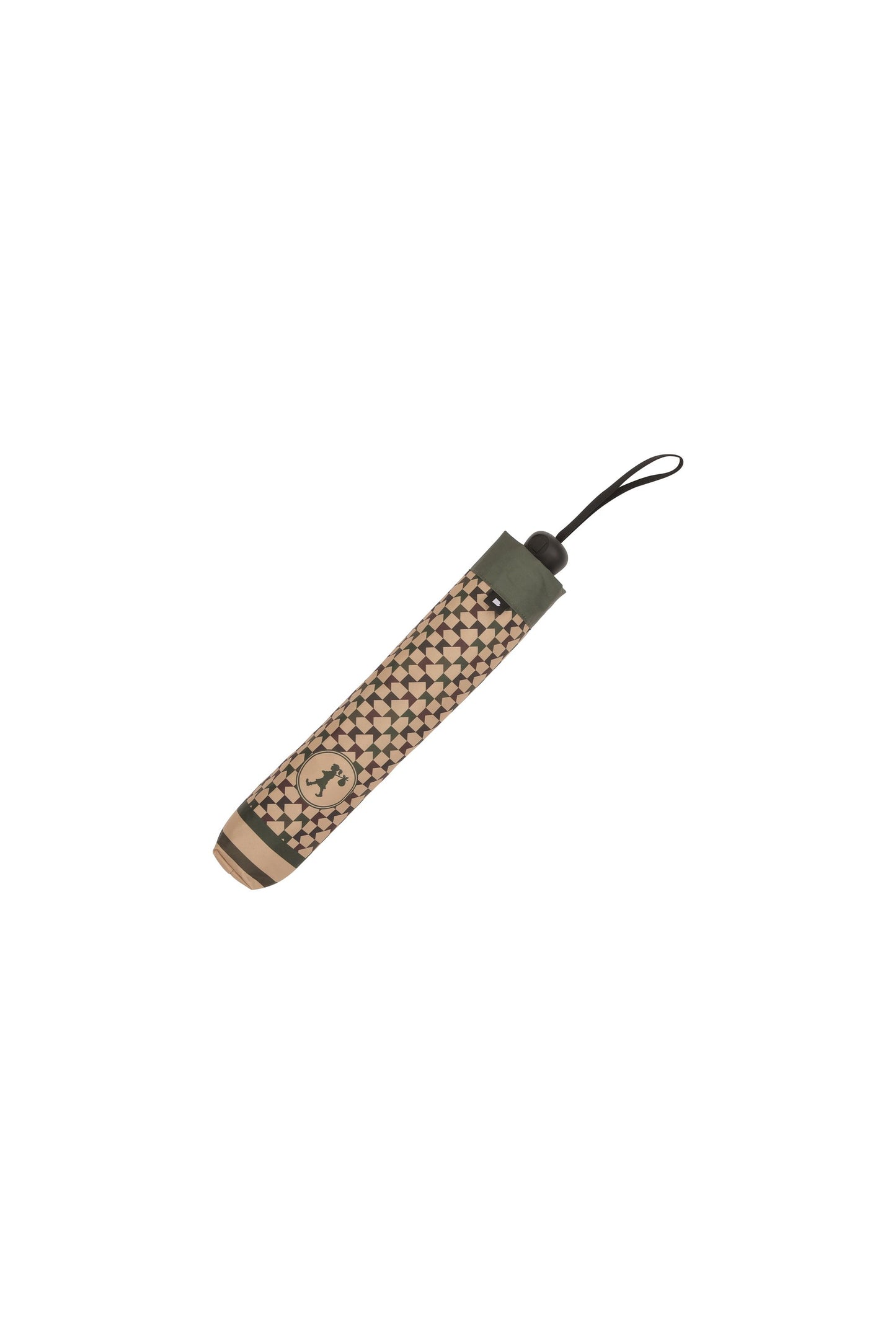 Metro Monogram Check Umbrella Tan