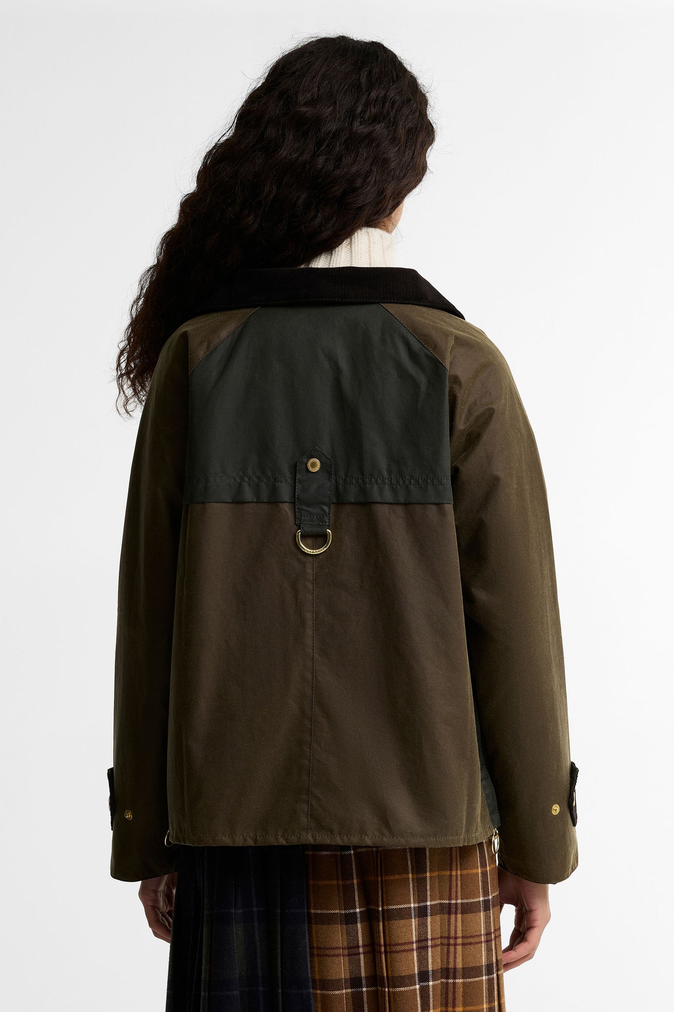 Hazelwood Wax Jacket Beech/Fern/Mixed Tartan