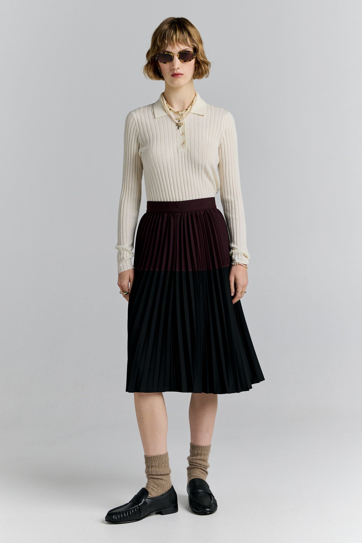 Tranquility Skirt Black/Plum