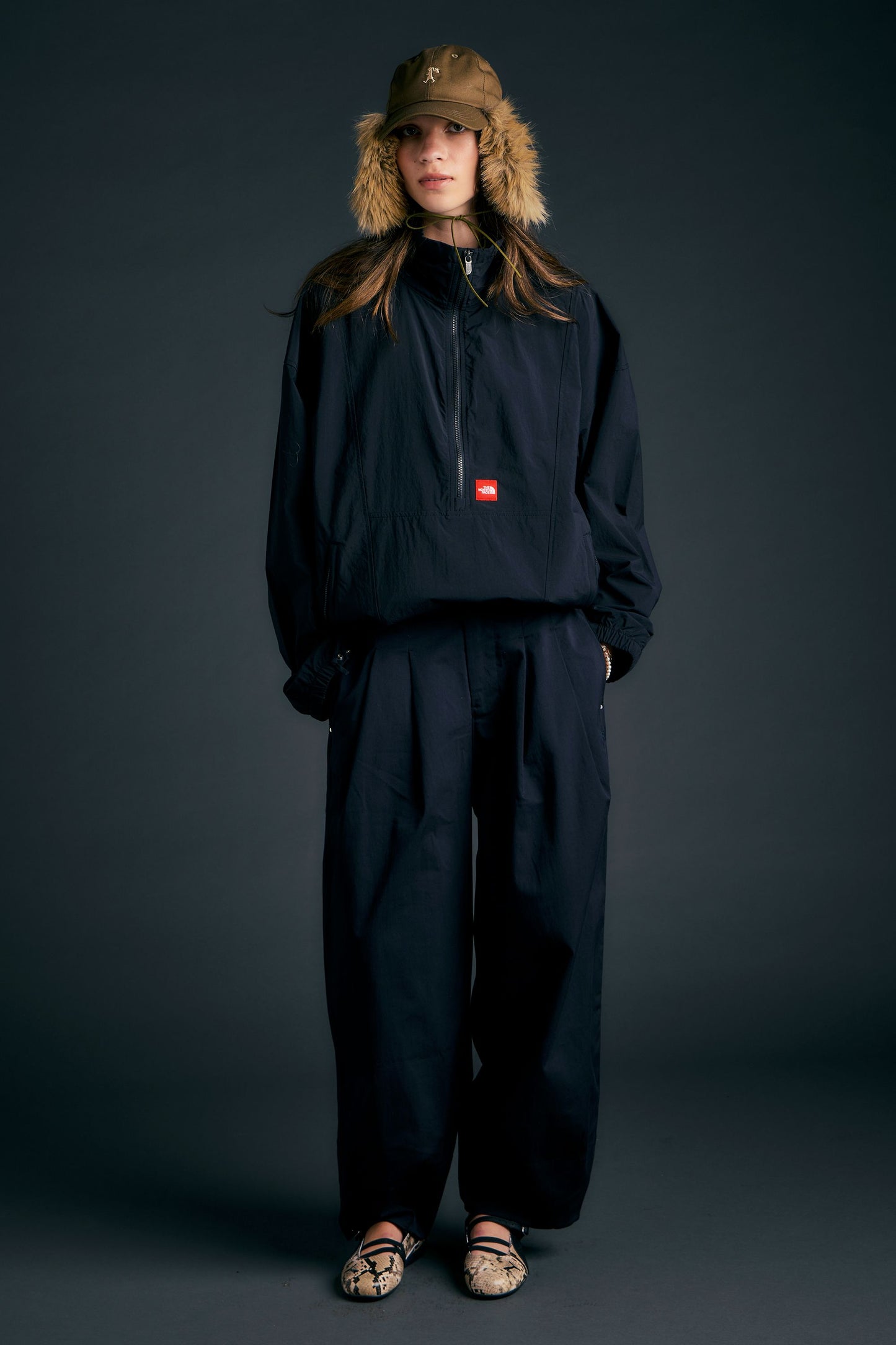 Pleated Casual Pants Black