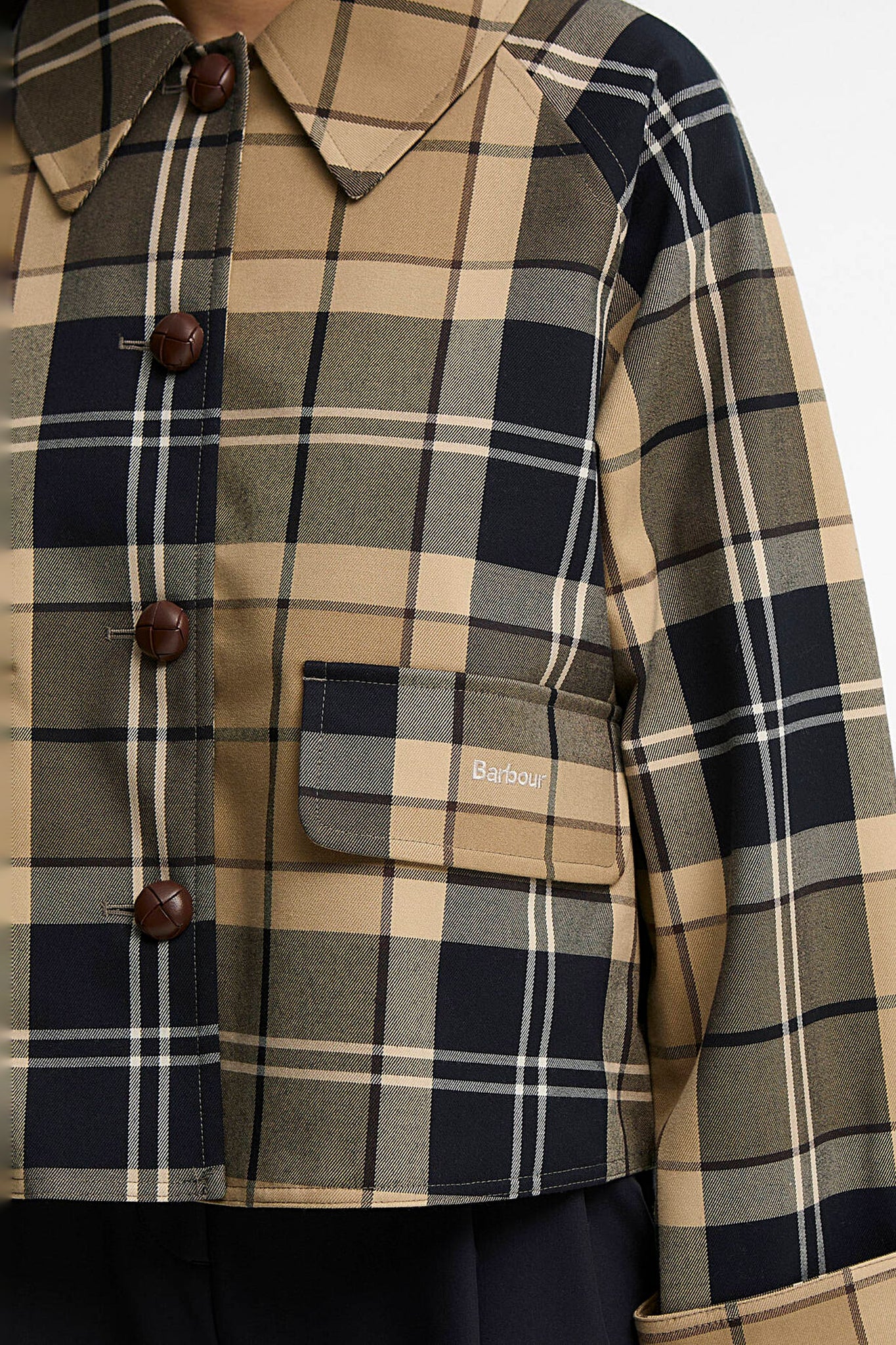 Delilah Checked Showerproof Jacket Birchwood Dress