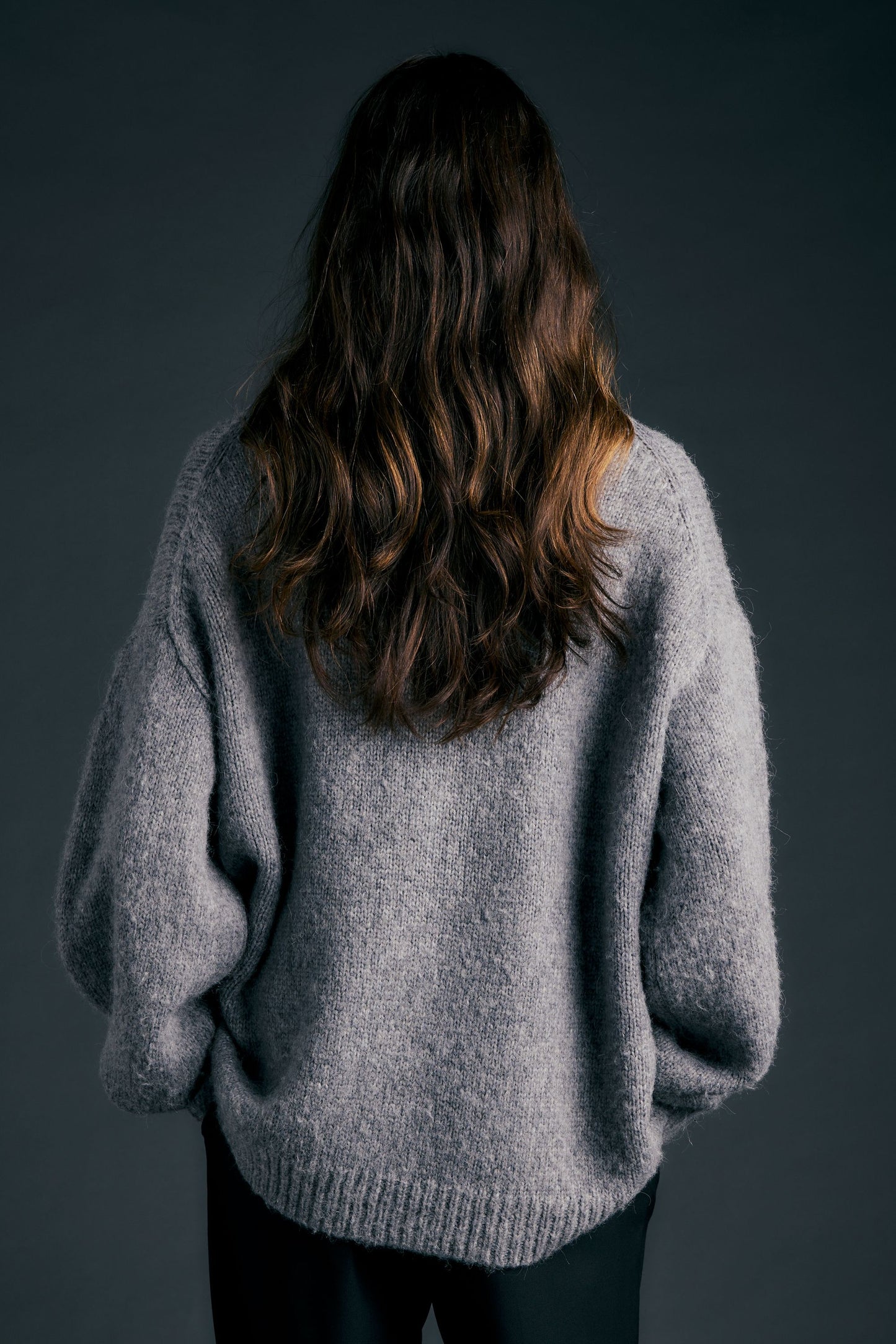Runaway Rope Sweater Grey Marle