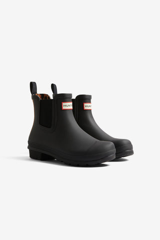 Chelsea Leopard Backstrap Boot Black