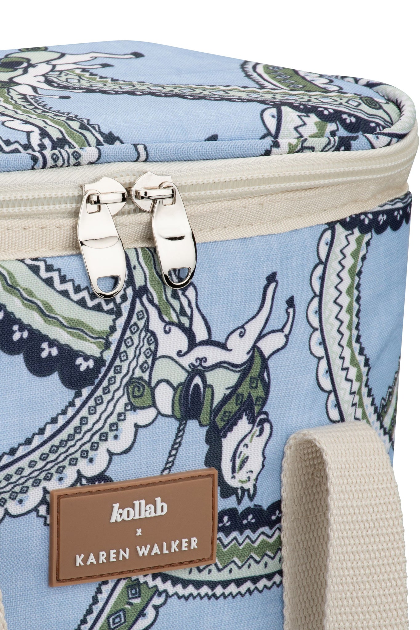 Wine Cooler Bag Carousel Light Blue