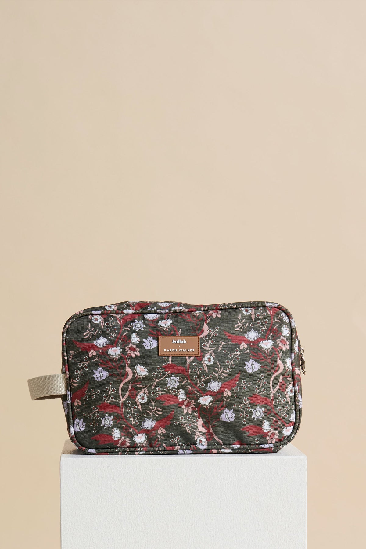 Travel Bag Whimsy Floral Olive Multi