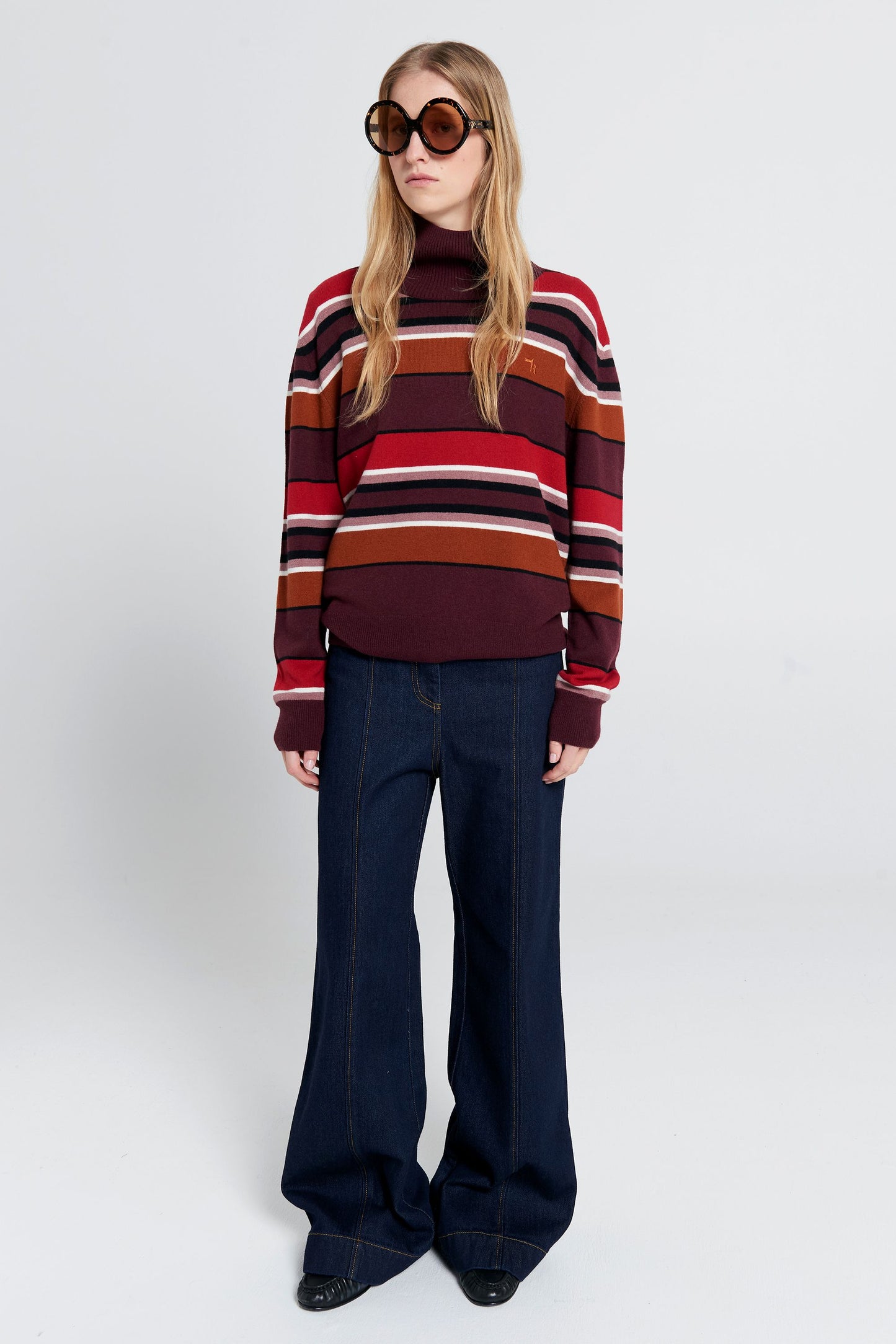 Margot Sweater Poppy Stripe