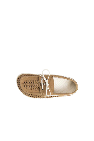 Skipper Boat Shoe Taupe/Off White