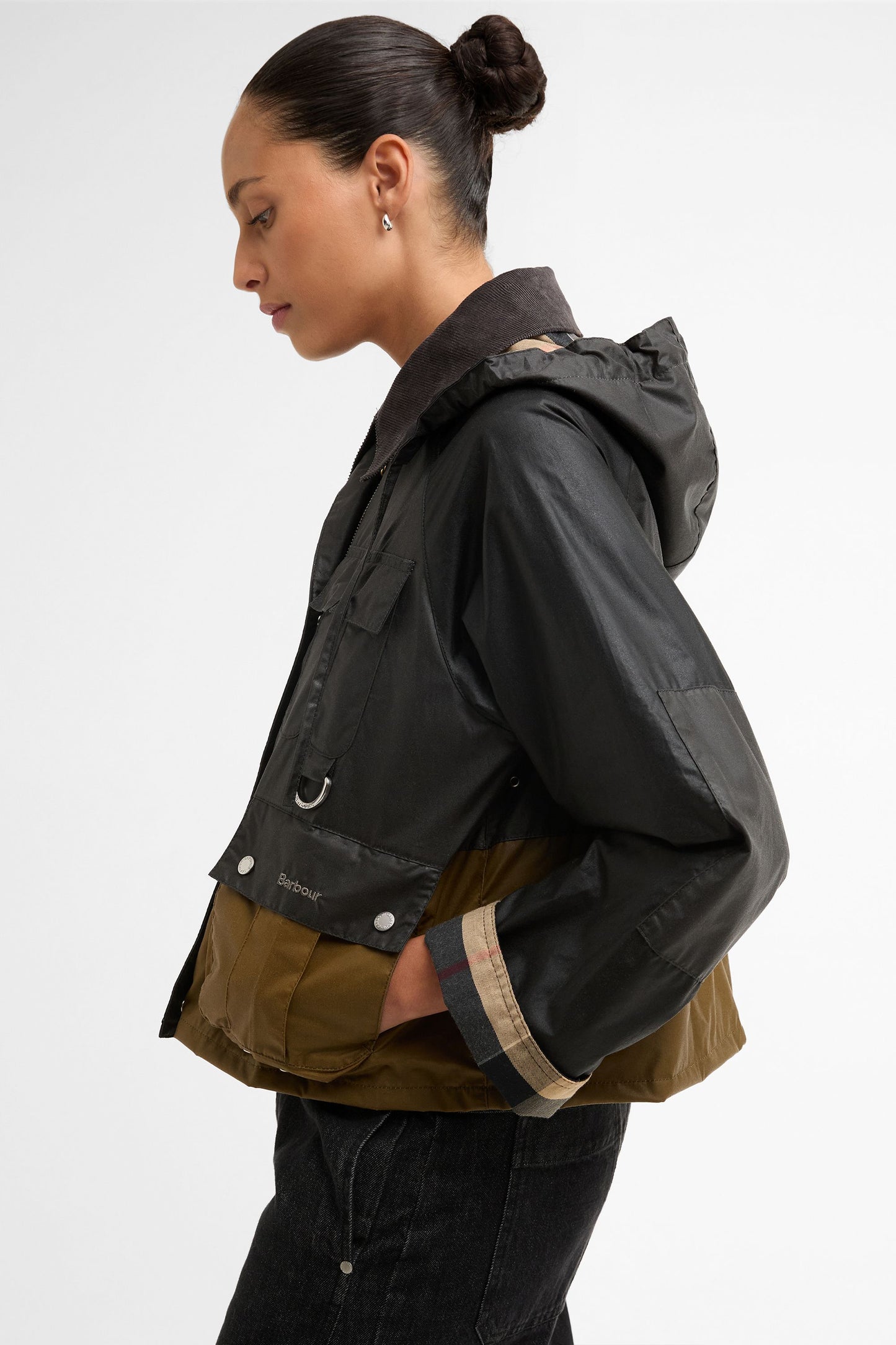 Liza Wax Jacket Black/Grey/Sand/Dress