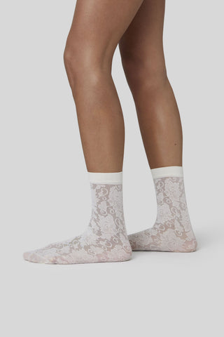 Lily Lace Socks Ivory