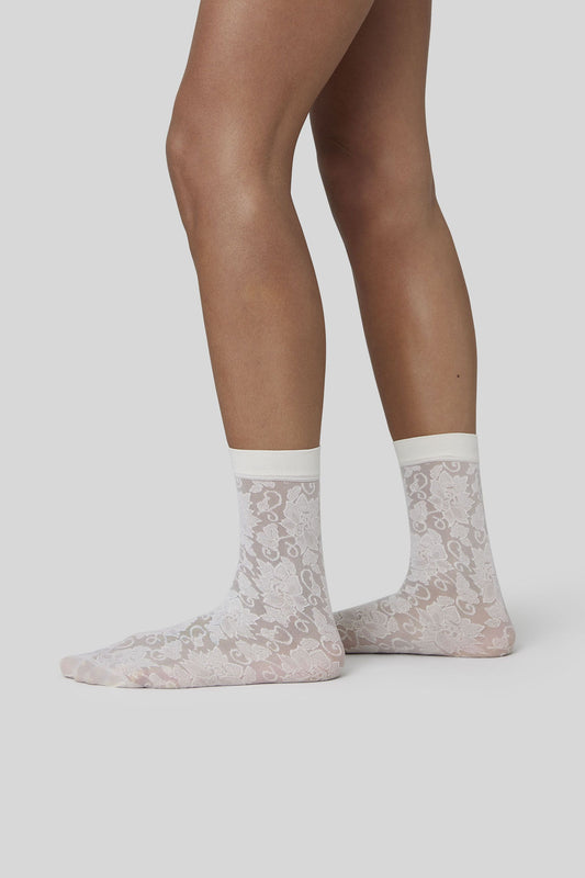 Lily Lace Socks Ivory