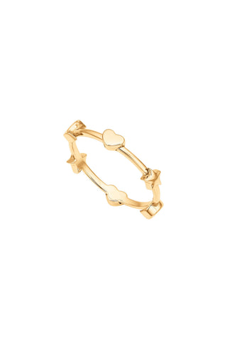 Mini Charm Ring Gold