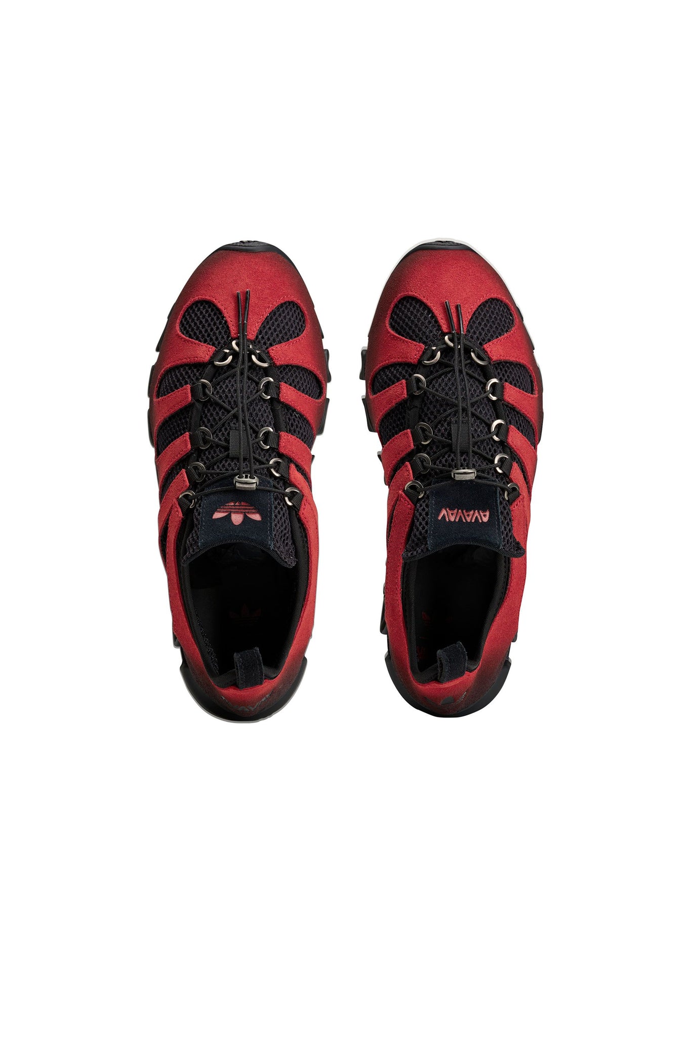 AVAVAV Megaride Cutout Suede Shoes Core Black/Power Red