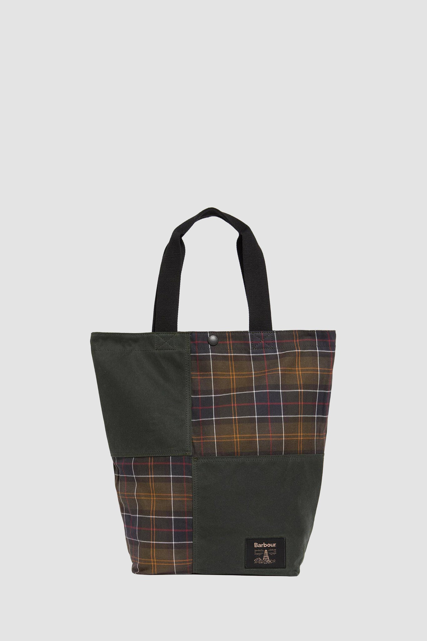 Field Patchwork Tote Bag Sage/Classic