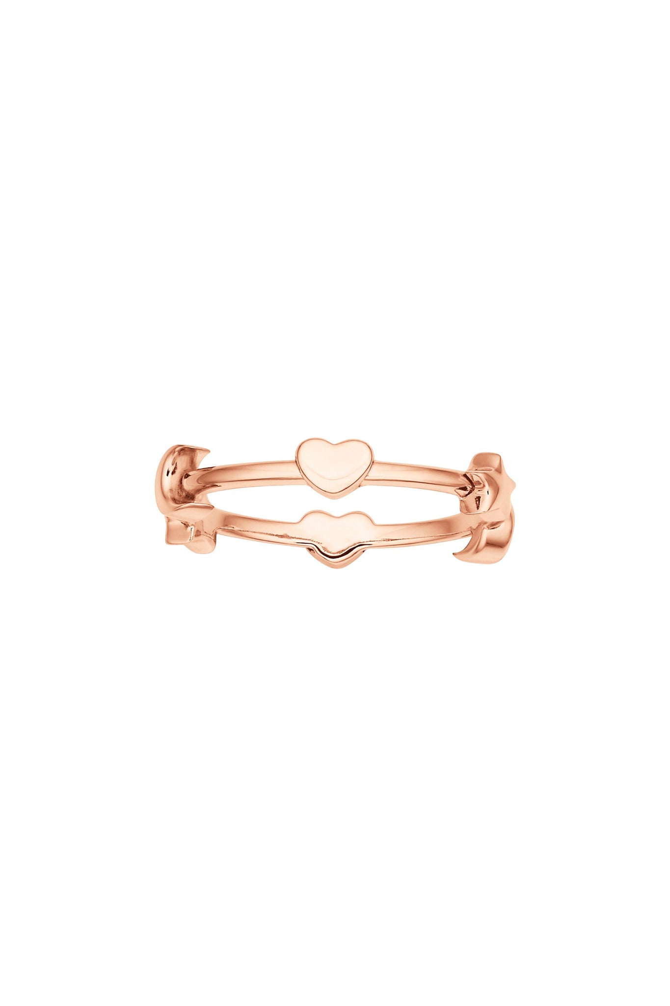 Mini Charm Ring Rose Gold