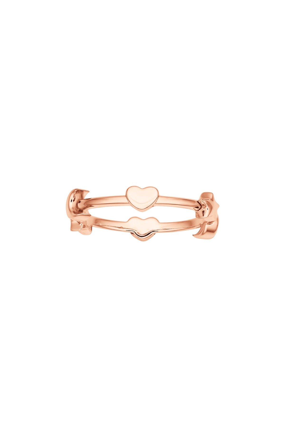 Mini Charm Ring Rose Gold