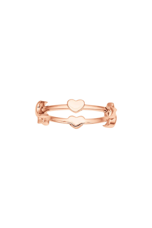 Mini Charm Ring Rose Gold