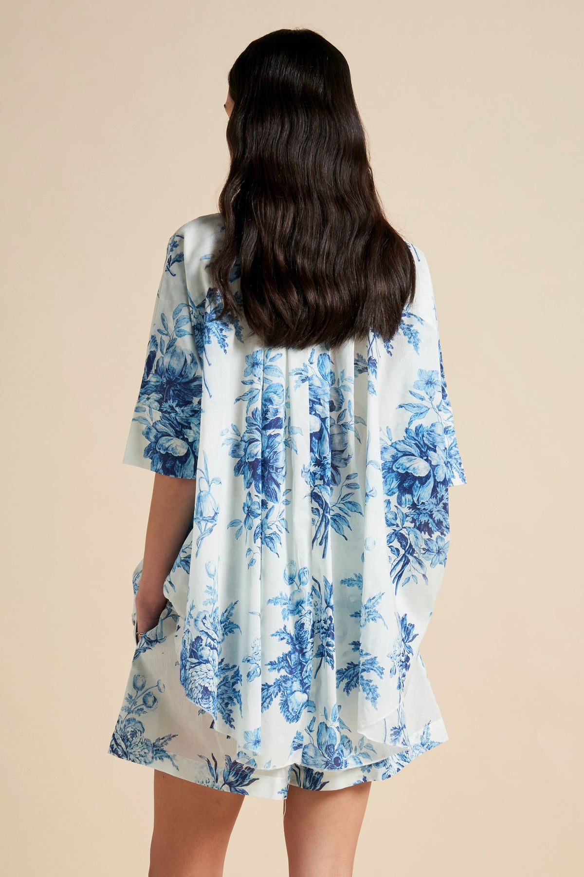 Romantic Floral Flowy Boxer PJ Teal