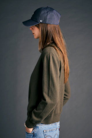 Posy Cashmere Cardigan Olive