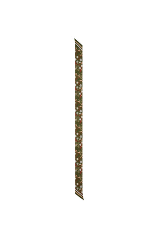 Whimsy Floral Long Twilly Olive Multi