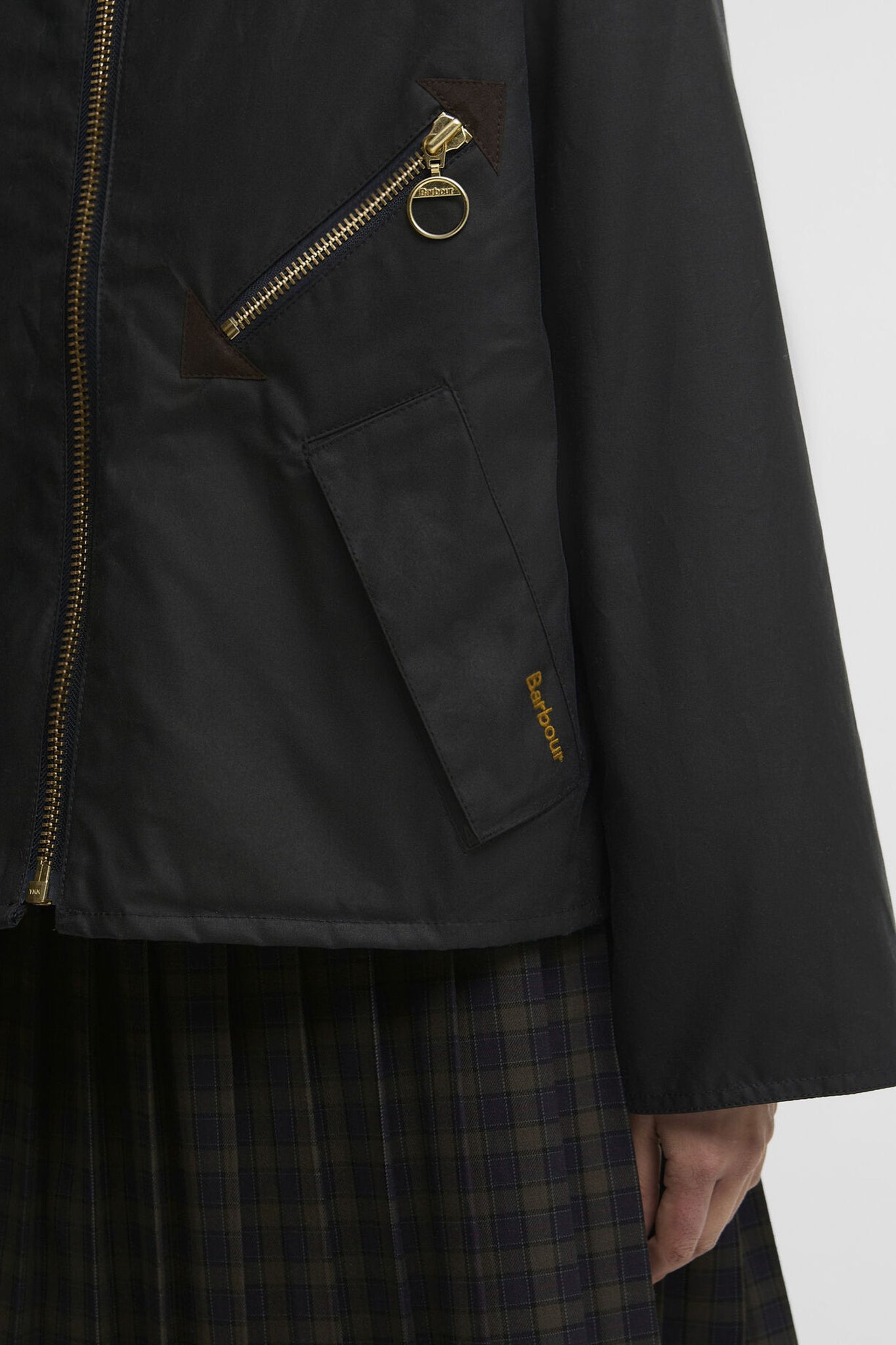 Arlene Wax Jacket Navy/Ancient