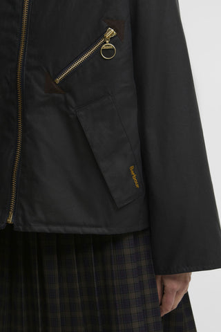 Arlene Wax Jacket Navy/Ancient