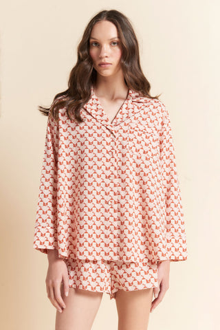 Monogram Tiles LS Boxer PJ Rose