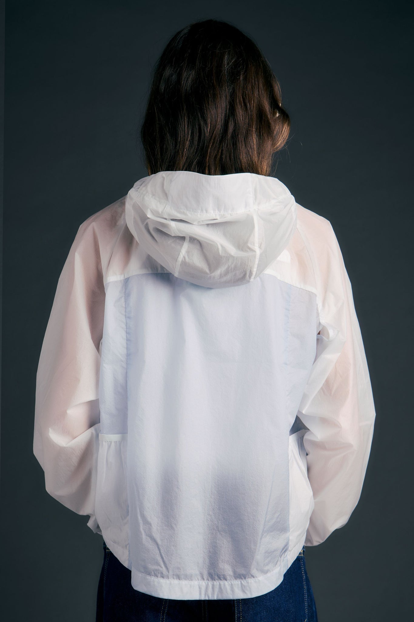 Semi-Sheer Wind Jacket Pearl Stone/Frost Grey