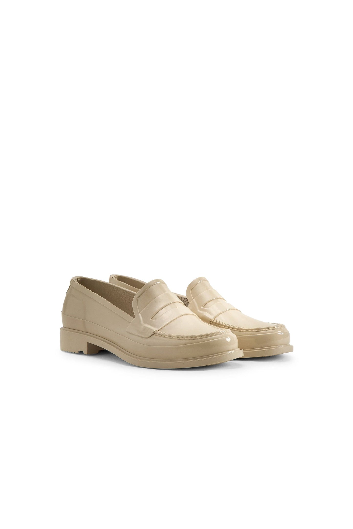 Refined Gloss Penny Loafer Canvas Cream
