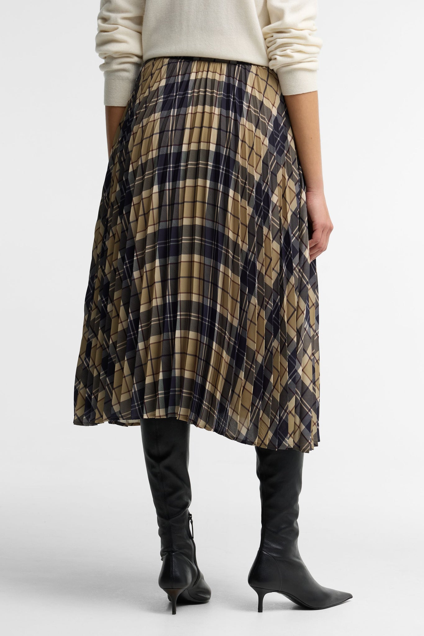 Ria Midi Skirt Birchwood Tartan