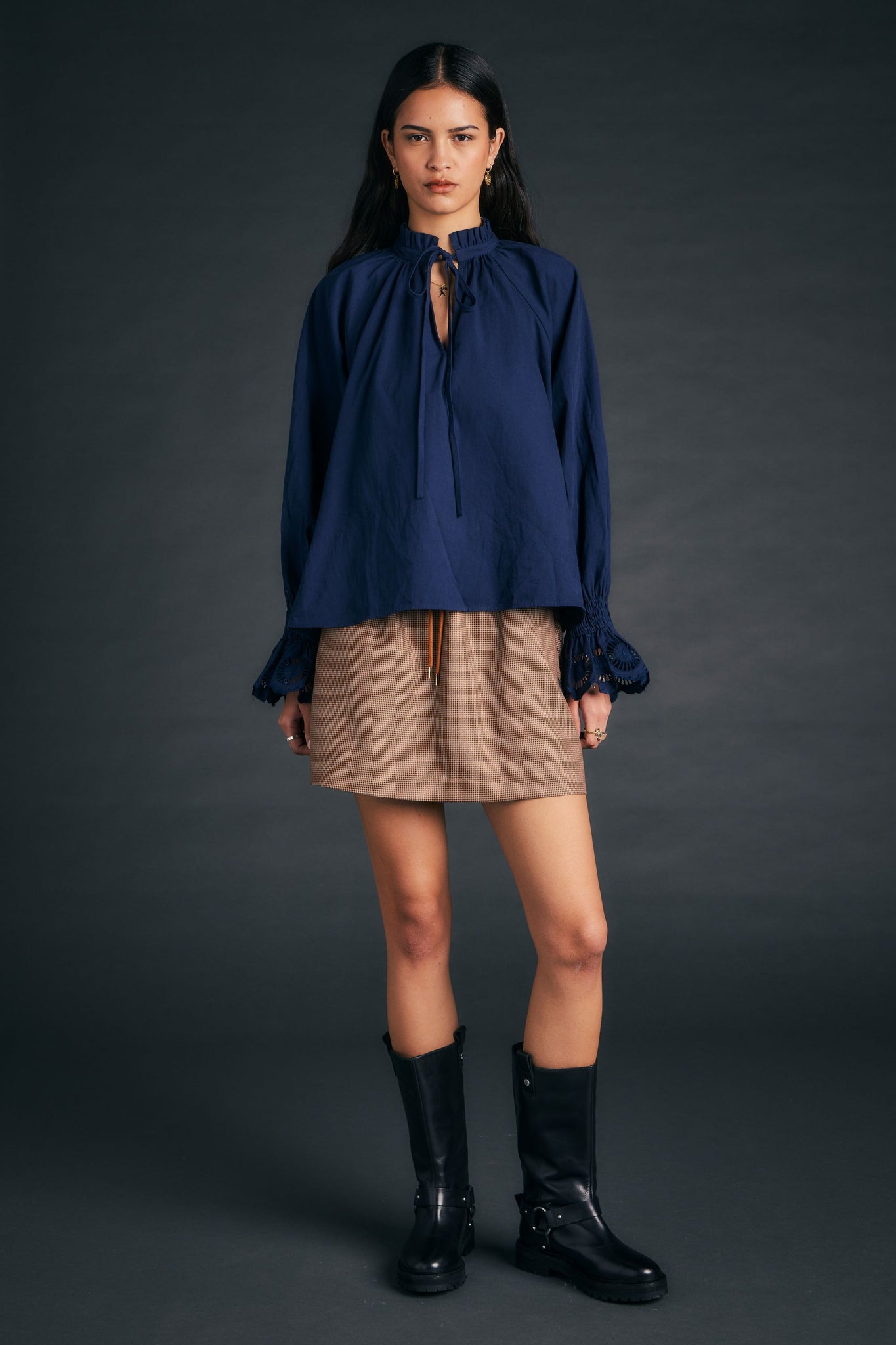 Ivy Blouse Navy