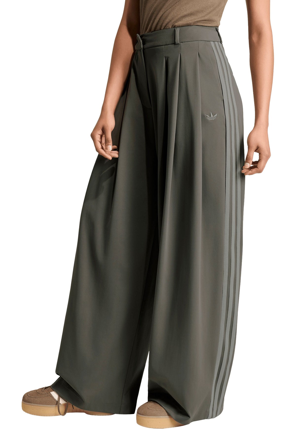 Pleated Pant Branch/Silver Pebble