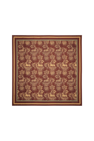 Unicorn Classic Silk Scarf Chocolate Multi