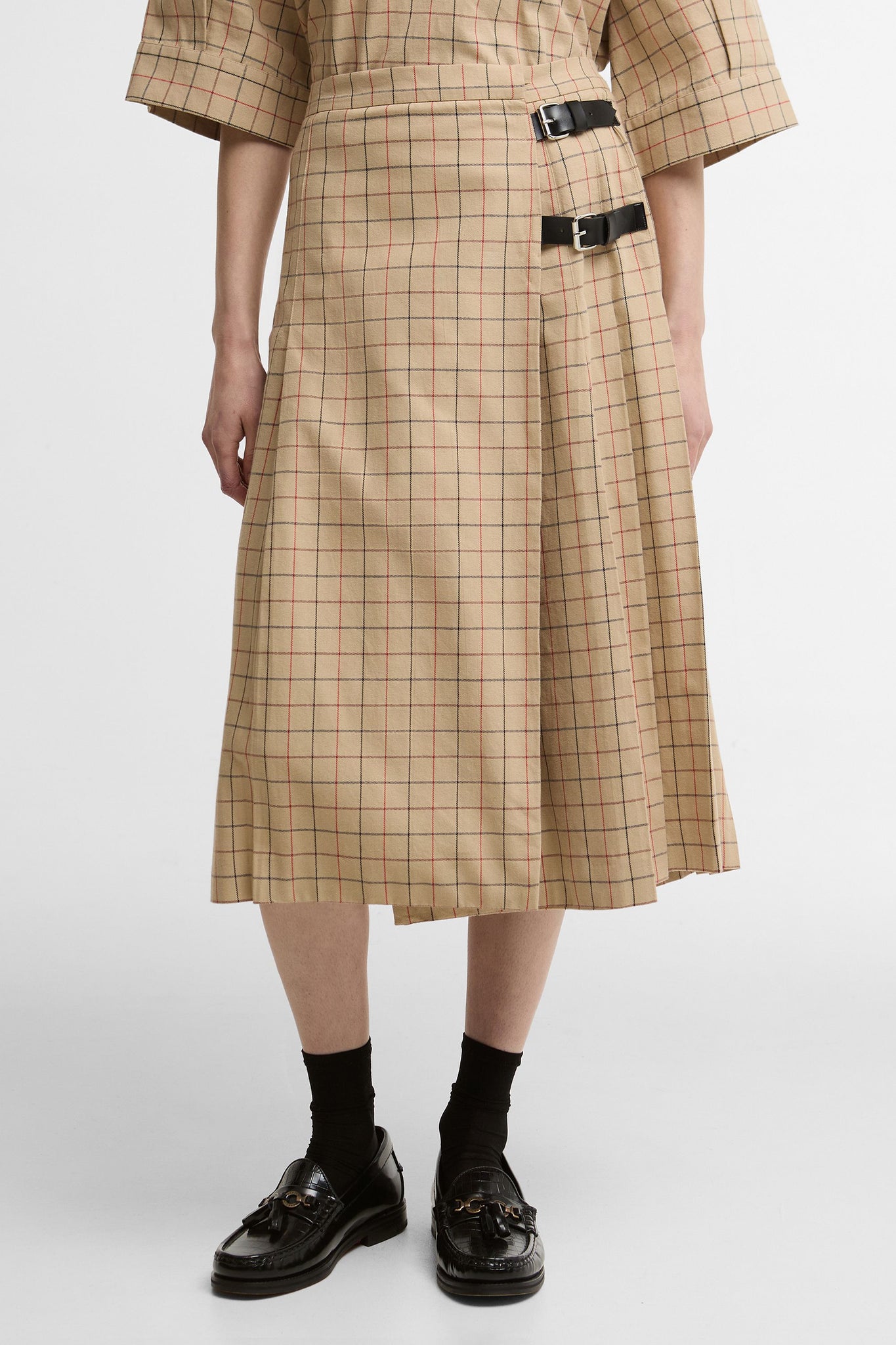 Hollington Midi Skirt Multi Tattersall